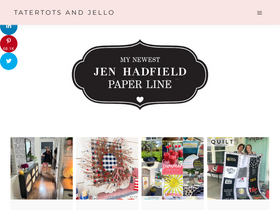 'tatertotsandjello.com' screenshot