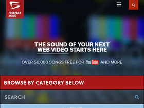 'freeplaymusic.com' screenshot