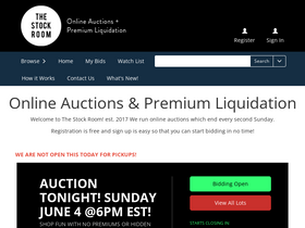 'thestockroom.ca' screenshot