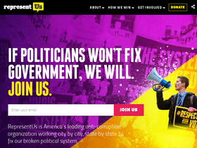 'represent.us' screenshot