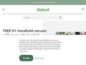 'irobot.co.uk' screenshot