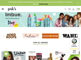'pakcosmetics.com' screenshot
