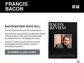 'francis-bacon.com' screenshot