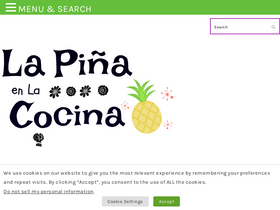 'pinaenlacocina.com' screenshot