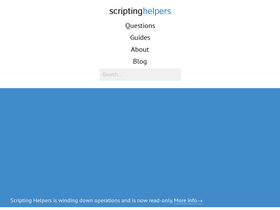 'scriptinghelpers.org' screenshot