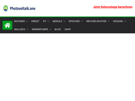 'photovoltaik.one' screenshot
