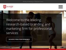 'hingemarketing.com' screenshot