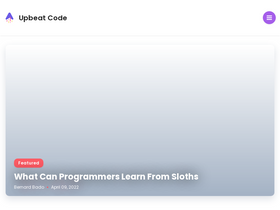 'upbeatcode.com' screenshot