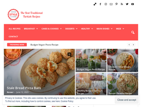 'turkishstylecooking.com' screenshot