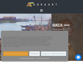 'agraart.pl' screenshot