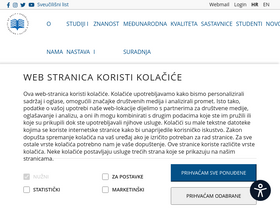 'unist.hr' screenshot