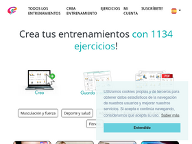 'entrenamientos.com' screenshot
