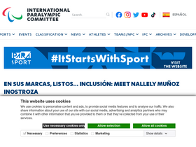'paralympic.org' screenshot