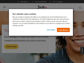 'just.nl' screenshot
