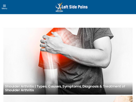 'leftsidepains.com' screenshot