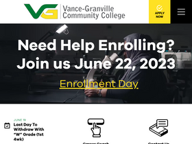 'vgcc.edu' screenshot