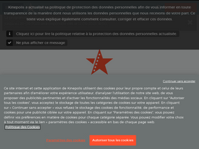 'kinepolis.fr' screenshot