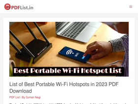 'pdflist.in' screenshot