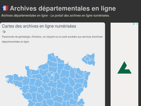 'archives-departementales.com' screenshot