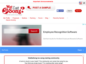 'watzatsong.com' screenshot