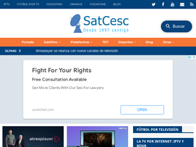 'satcesc.com' screenshot
