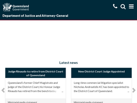 'justice.qld.gov.au' screenshot