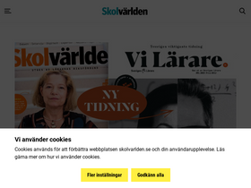 'skolvarlden.se' screenshot