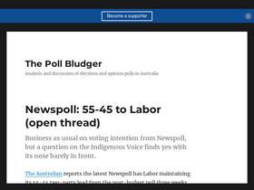 'pollbludger.net' screenshot