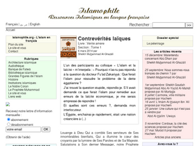 'islamophile.org' screenshot