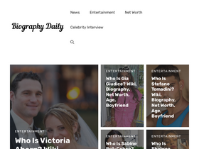 'biographydaily.com' screenshot