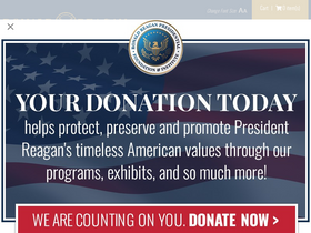 'reaganfoundation.org' screenshot