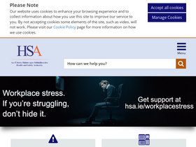 'hsa.ie' screenshot