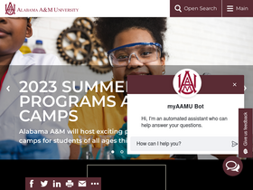 'aamu.edu' screenshot