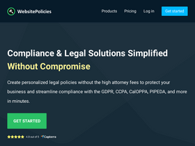 'websitepolicies.com' screenshot