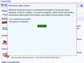 'hipocampo.org' screenshot