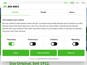 'huf-haus.com' screenshot