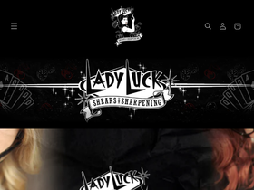 ladyluckshears.com homepage screenshot