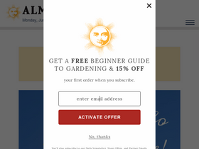 'almanac.com' screenshot