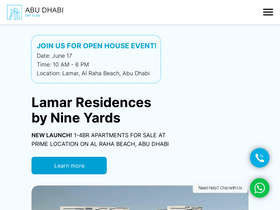 'abudhabioffplan.ae' screenshot