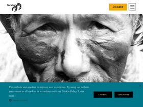 'survivalinternational.org' screenshot