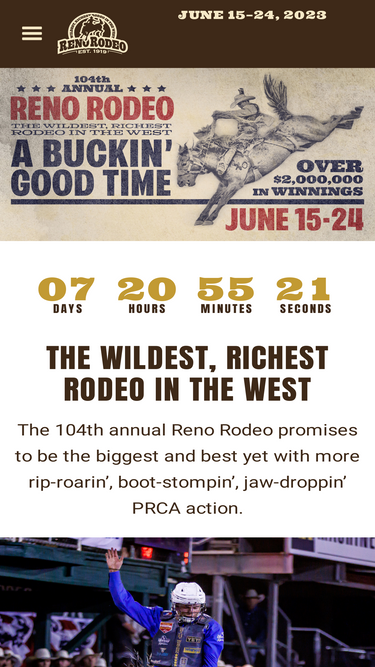 renorodeo.com