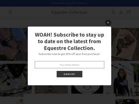 equestrecollection.com homepage screenshot