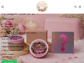 soapercute.com homepage screenshot