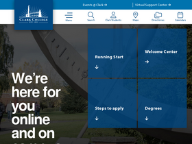 'clark.edu' screenshot