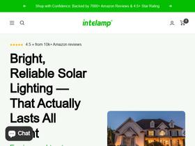 intelamp homepage screenshot