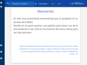 'labiblia.in' screenshot