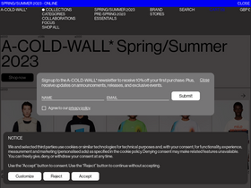 'a-cold-wall.com' screenshot