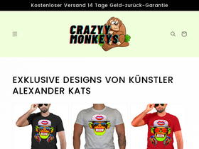 crazyy-monkeys.com homepage screenshot