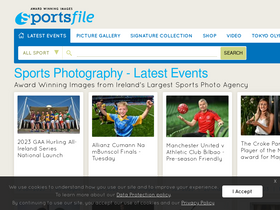 'sportsfile.com' screenshot