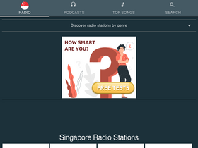 'radio-singapore.com' screenshot